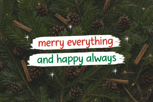 Miracles Gingerbread Font PNG with transparent background - Preview 2