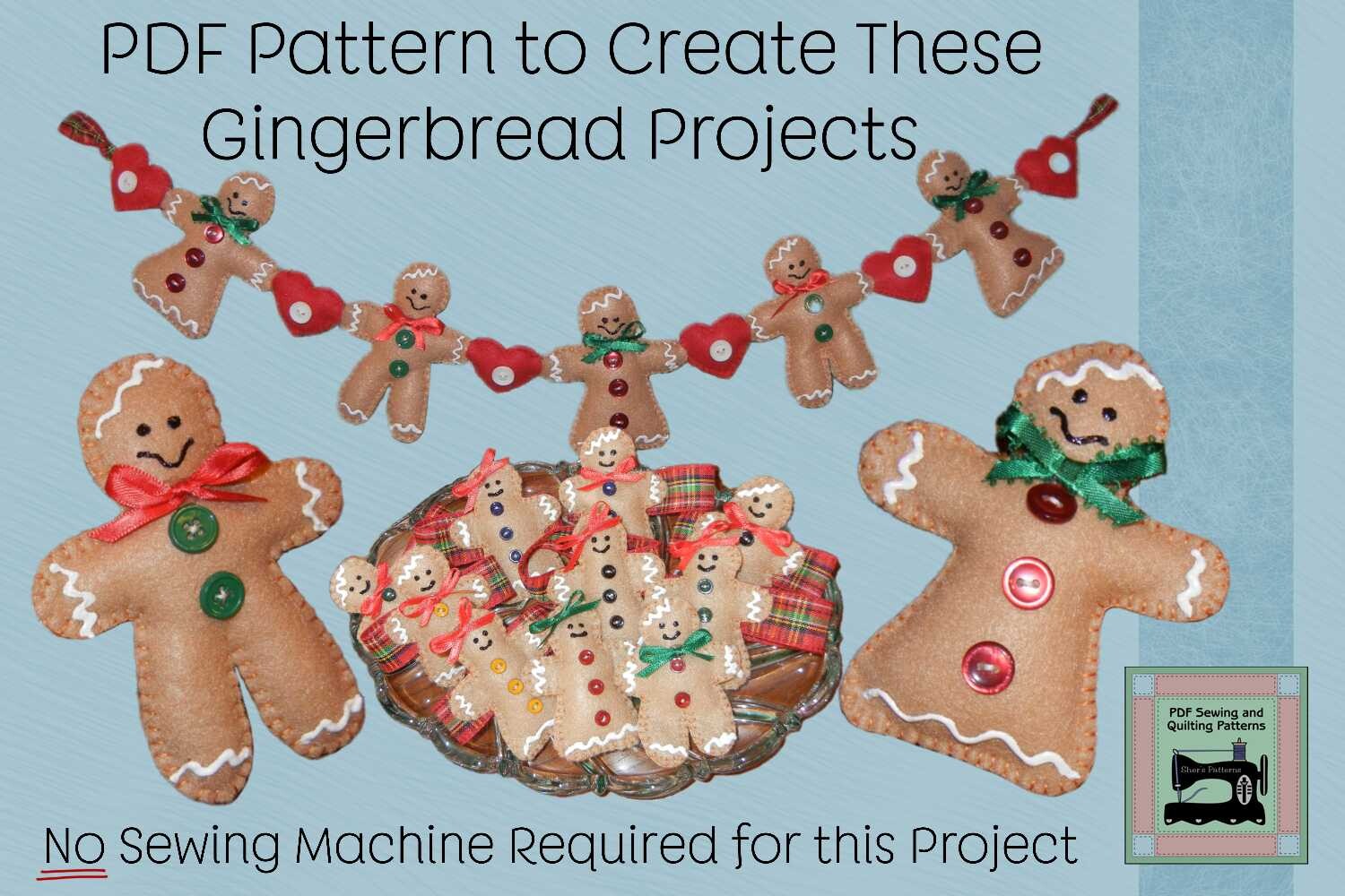 PDF Pattern Felt Napkin Rings & Garland