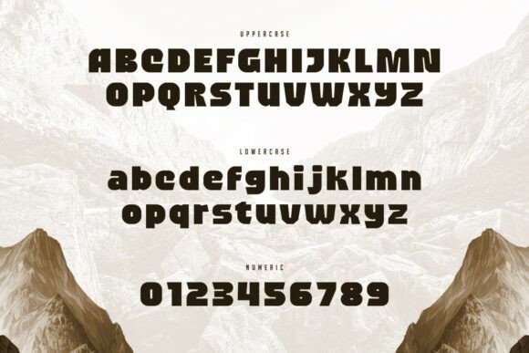 Rockbay Font PNG with transparent background - Preview 1