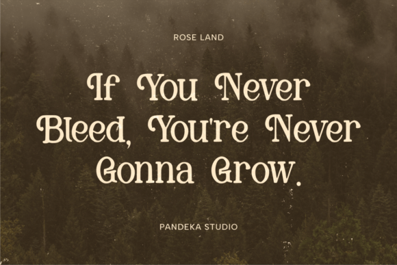 Rose Land Font PNG with transparent background - Preview 2