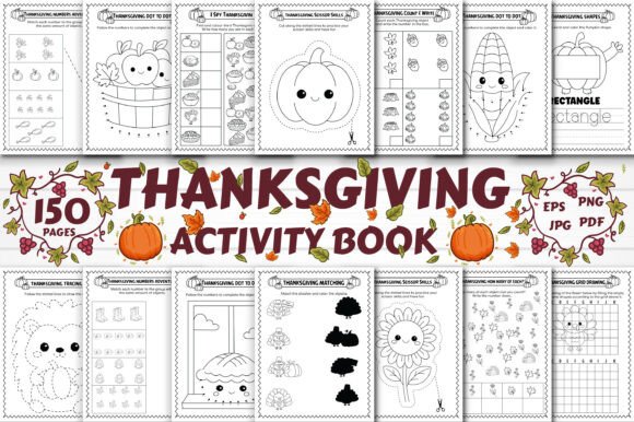 Thanksgiving Activity Book for Kids