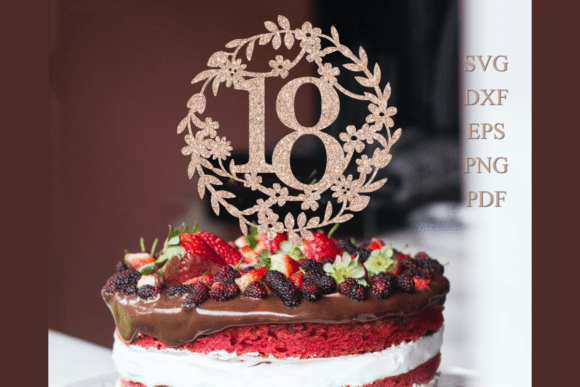 Cake Topper Numbers Laser Cut File SVG · Creative Fabrica