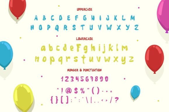 Bouncy Balloon Font - Preview 4