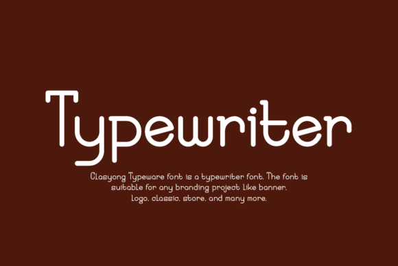 Clasyong Typeware Font - Preview 1