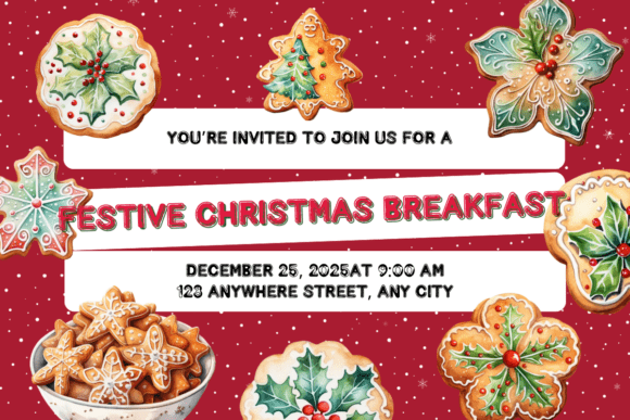 Cookie Xmas Font PNG with transparent background - Preview 4