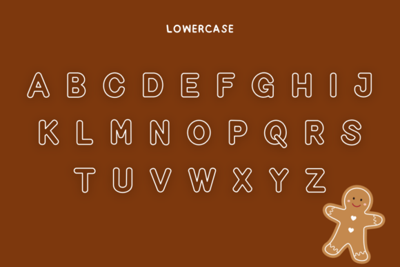 Cookie Xmas Font PNG with transparent background - Preview 6