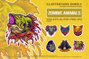 Dark Halloween Cartoon Nightmare Set