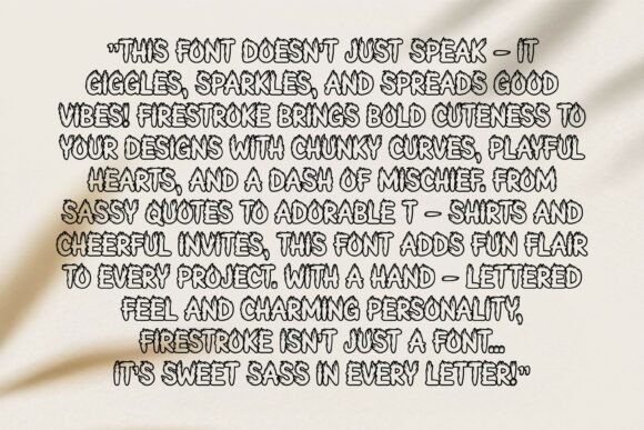 Firestroke Font - Preview 1