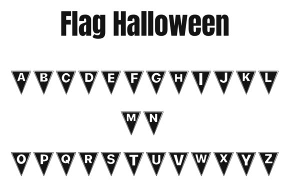 Flag Halloween Font - Preview 1