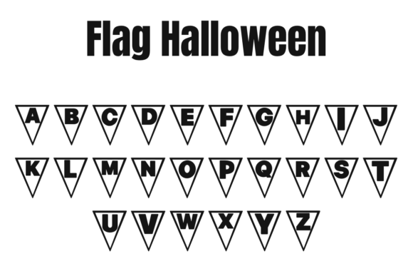 Flag Halloween Font - Preview 2