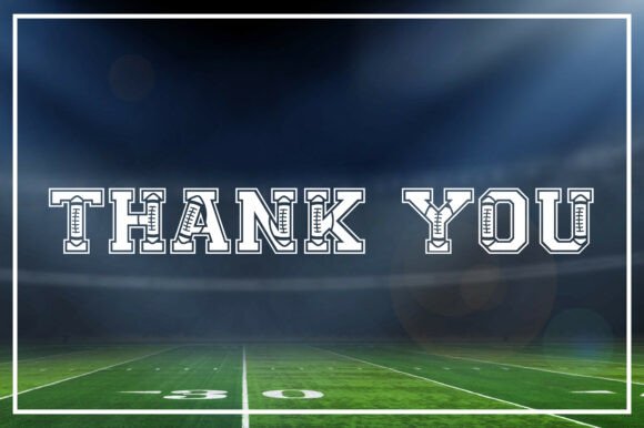 Football Font - Preview 3