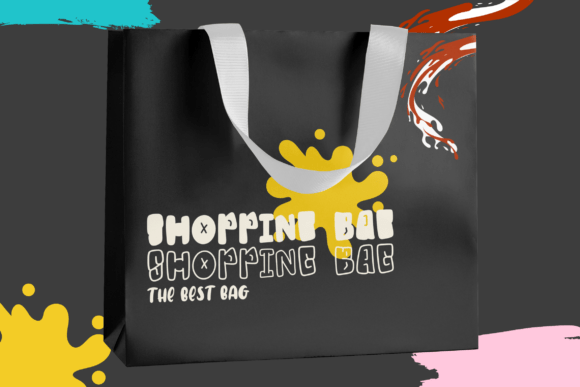 Funky Hollow Font PNG with transparent background - Preview 3