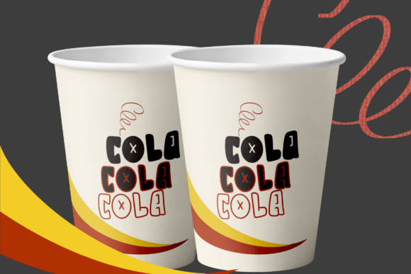 Funky Hollow Font PNG with transparent background - Preview 4
