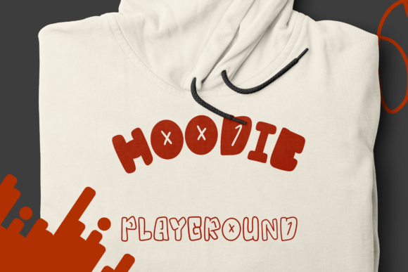 Funky Hollow Font PNG with transparent background - Preview 5