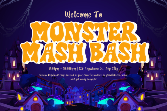 Haunted Carnival Font PNG with transparent background - Preview 3
