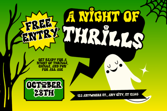 Haunted Carnival Font PNG with transparent background - Preview 4