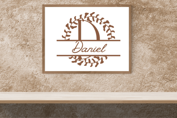 Herbalique Split Monogram Font PNG with transparent background - Preview 2