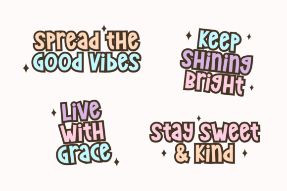 Lucky Beam Font PNG with transparent background - Preview 2