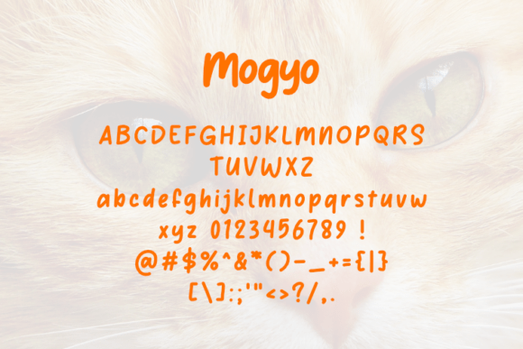 Mogyo Font PNG with transparent background - Preview 1