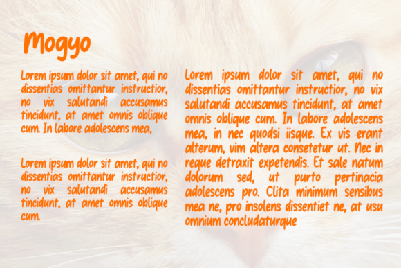 Mogyo Font PNG with transparent background - Preview 2