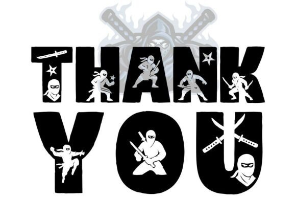 Ninja Warrior Font PNG with transparent background - Preview 3