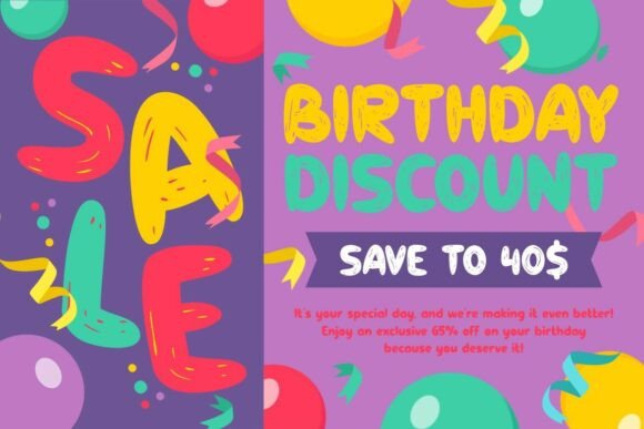Party Balloon Font PNG with transparent background - Preview 2
