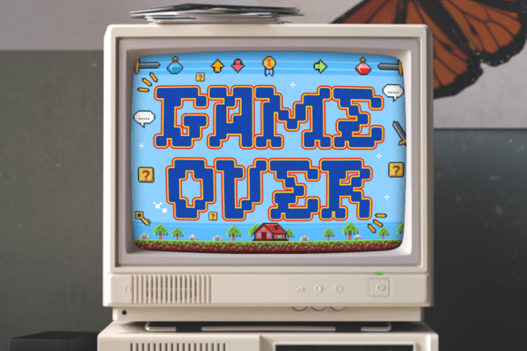 Pixel Quest Font PNG with transparent background - Preview 3