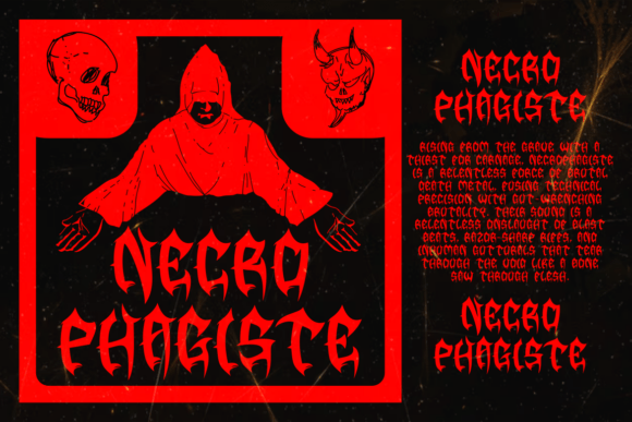 Rusty Gore Font PNG with transparent background - Preview 2