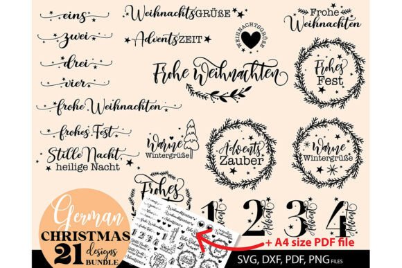Weihnachten Plotterdatei Bundle Kerzen Graphic Graphic Templates By March Design Studio