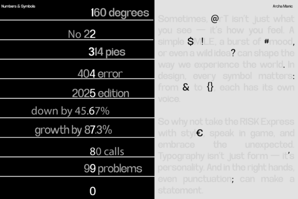 Archa Manic Font - Preview 6