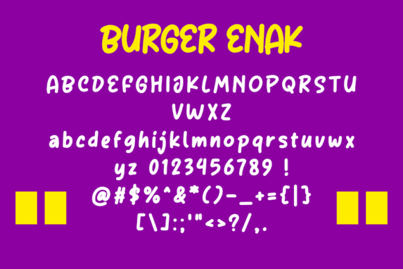 Burger Enak Font - Preview 1