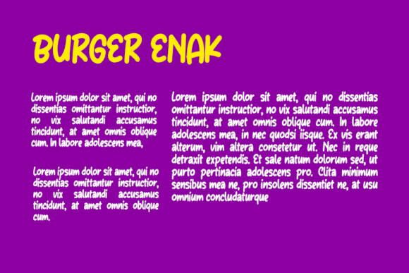 Burger Enak Font - Preview 2