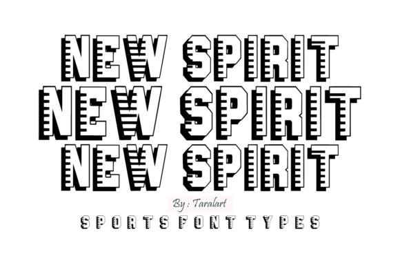 Baseball Outline Font - Preview 1