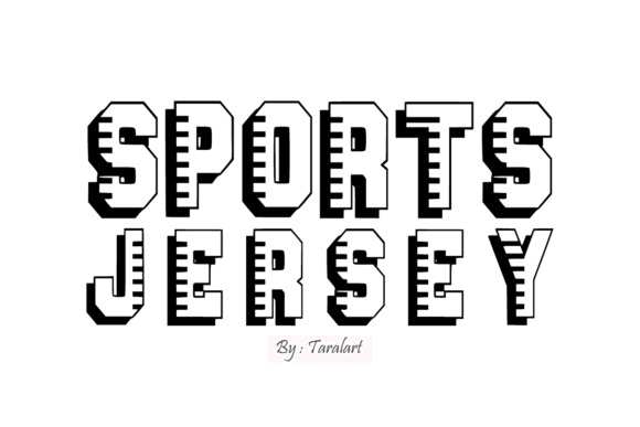Baseball Outline Font - Preview 2