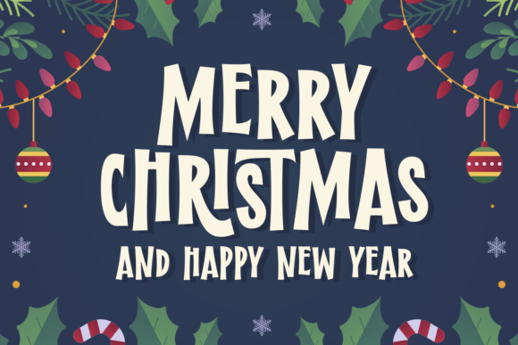 Blinky Christmas Font - Preview 2