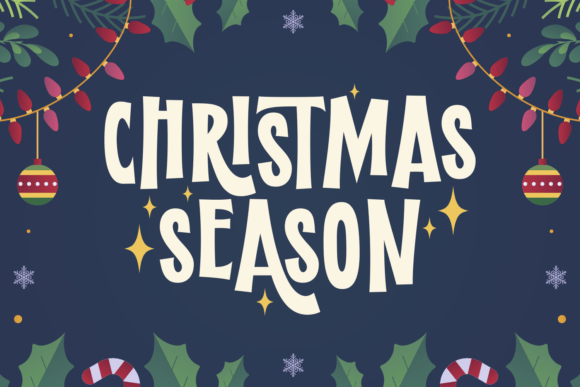 Blinky Christmas Font - Preview 4