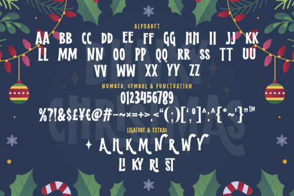 Blinky Christmas Font - Preview 6