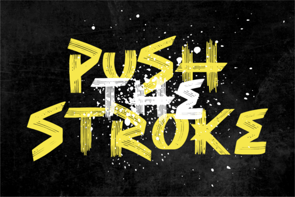 Boost Stroke Font PNG with transparent background - Preview 1