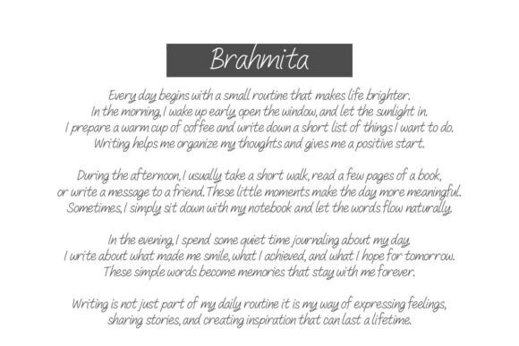 Brahmita Font PNG with transparent background - Preview 6