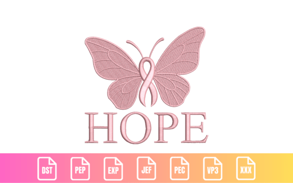 Breast Cancer Awareness Butterfly Hope