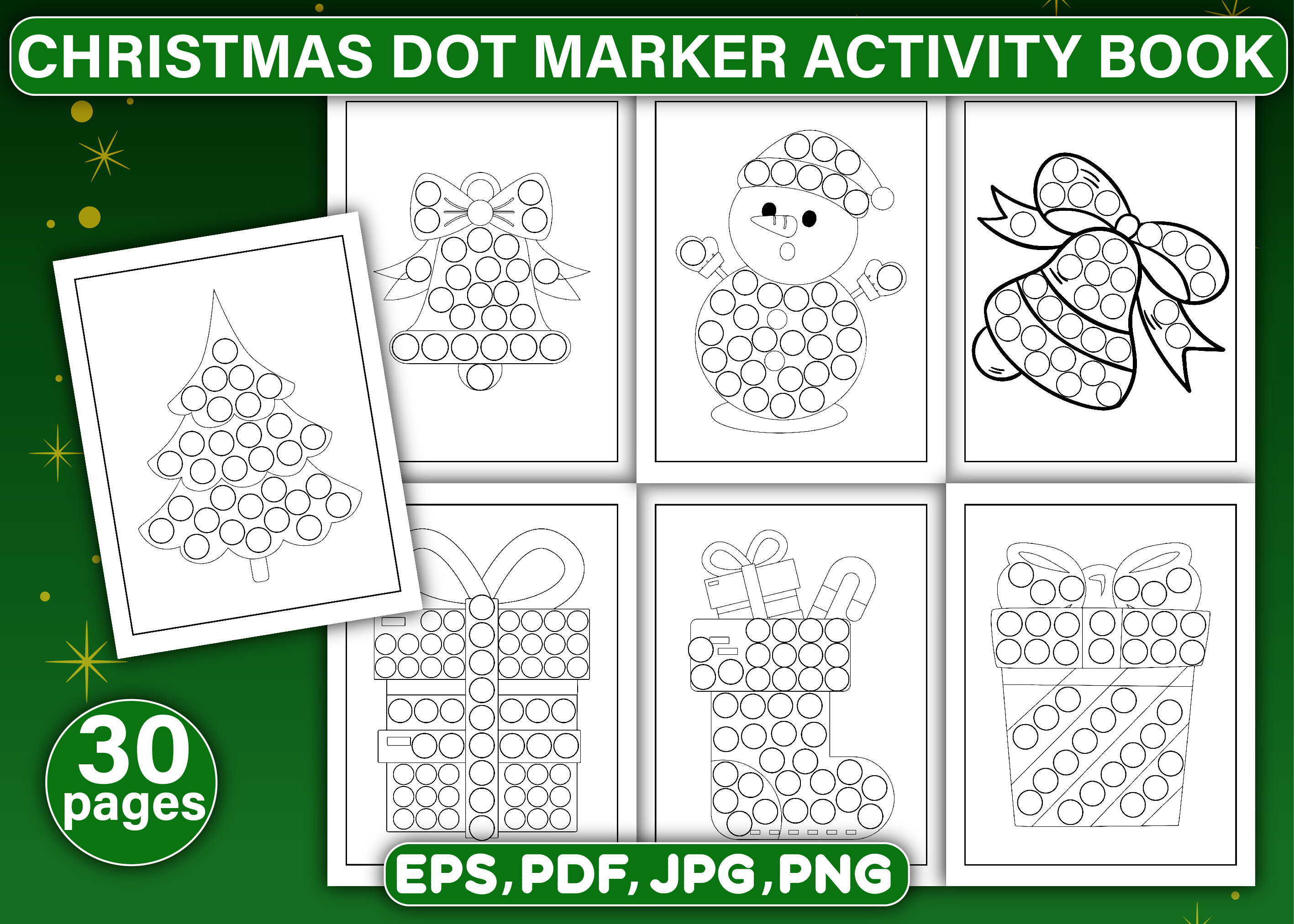 Christmas Dot Marker Activity Book
