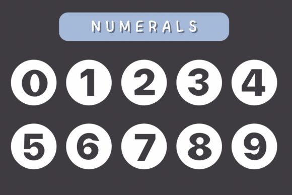Circle Font Font PNG with transparent background - Preview 3