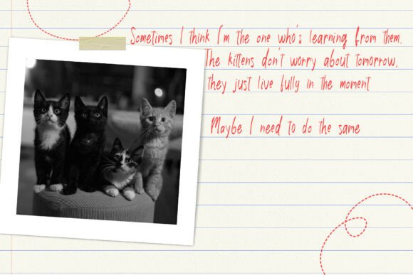 Clumsy Notes Font PNG with transparent background - Preview 3