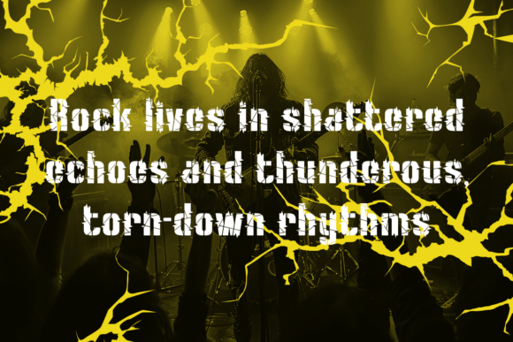 Cracked Slash Font - Preview 3