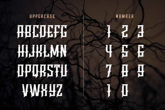 Crazy Biker Font PNG with transparent background - Preview 3