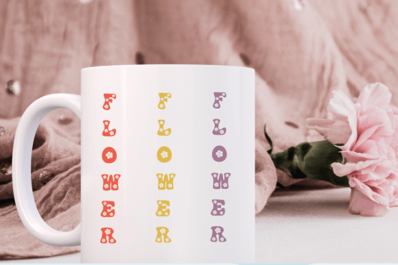 Cute Flower Font - Preview 3