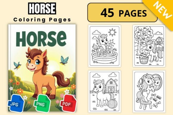 Cute Horse Coloring Pages