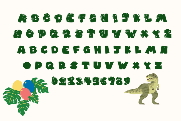 Dinosaur Font - Preview 1