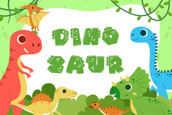 Dinosaur Font - Preview 3