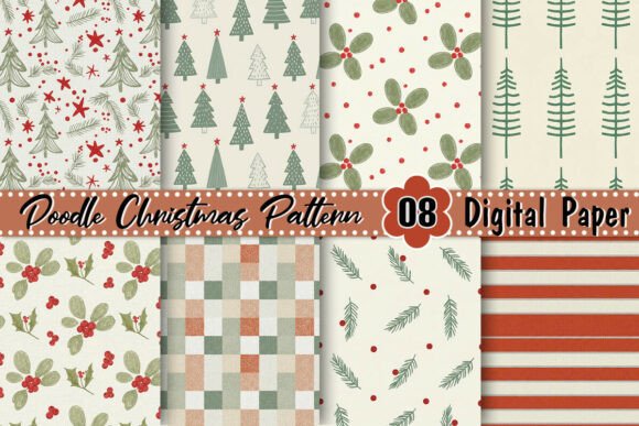 Doodle Christmas Pattern